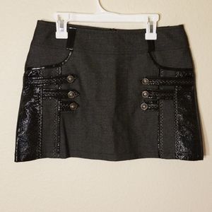 Yingguoxiang black mini skirt